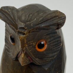 Mediniai knygų laikikliai su apuokų figūromis 2 vnt. komplektas 11x8x15,5 cm