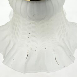 Žalvarinis trijų šakų sietynas su žiedo formos stiklo gaubtais 44x44x64 cm