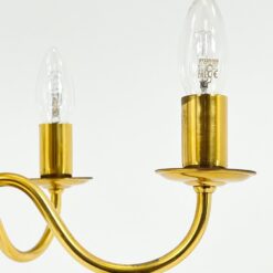 Žalvarinis penkių šakų pakabinamas sietynas 42x42x97 cm