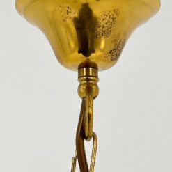 Žalvarinis penkių šakų pakabinamas sietynas 42x42x97 cm