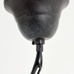 Pakabinamas šviestuvas stikliniu baltos spalvos gaubtu 16x16x235 cm