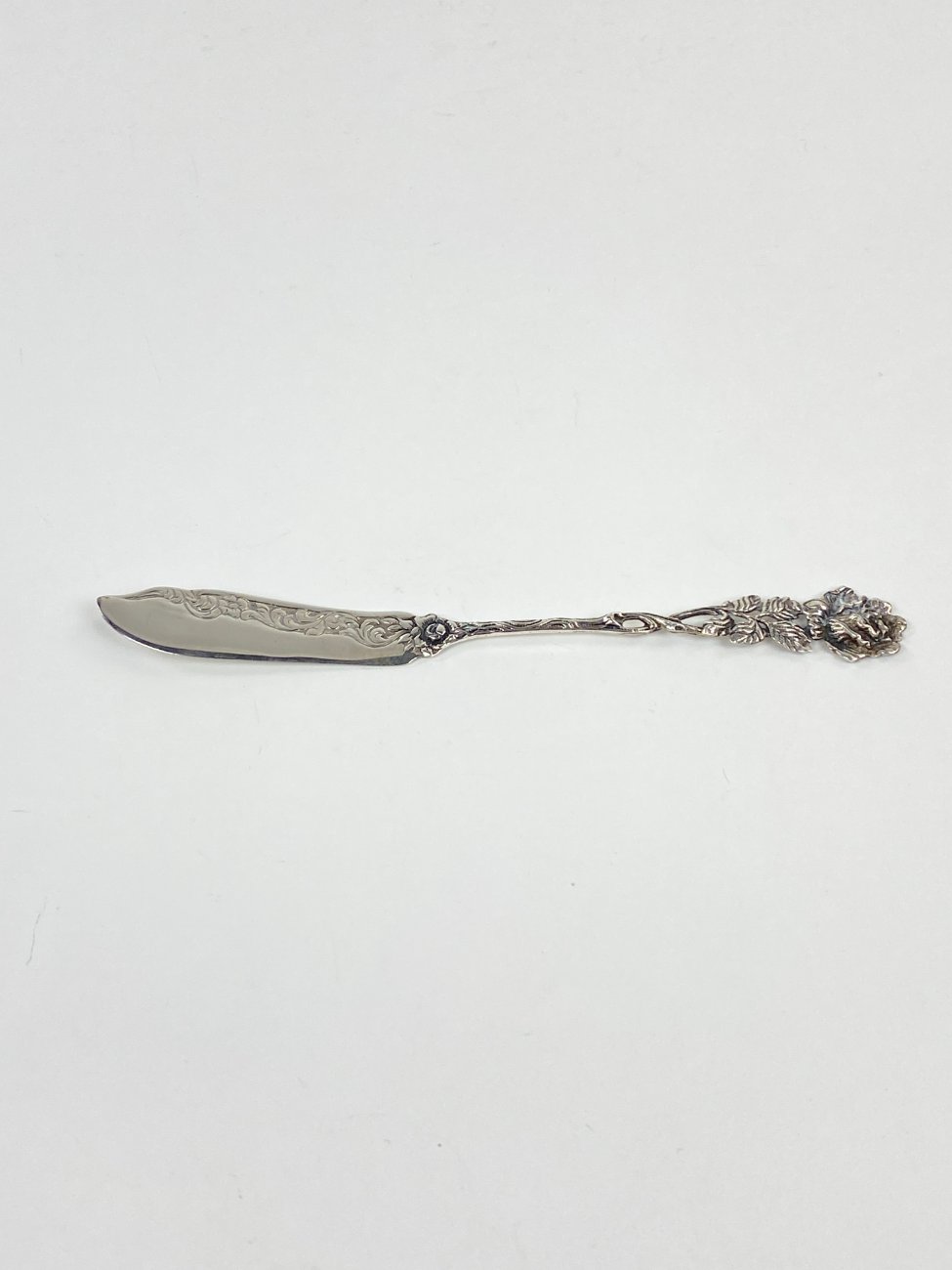 HN1540-stalo-irankiai-3 Sidabrinis 835 prabos Albert Bodemar “Albo” peilis sviestui 18x2x0,5 cm