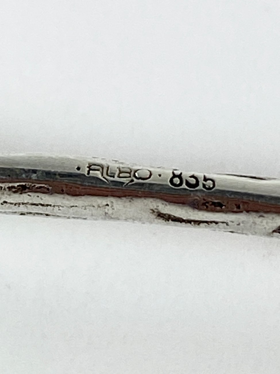 HN1540-stalo-irankiai-9 Sidabrinis 835 prabos Albert Bodemar “Albo” peilis sviestui 18x2x0,5 cm