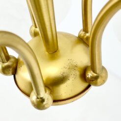 Paul Neuhaus penkių šakų pakabinamas sietynas stiklo gaubtais 53x53x51 cm