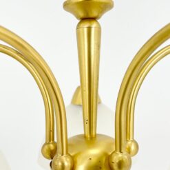 Paul Neuhaus penkių šakų pakabinamas sietynas stiklo gaubtais 53x53x51 cm