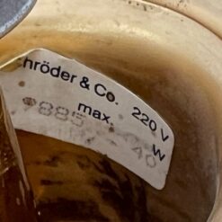 Pakabinamas Schröder and Co žalvario ir krištolo sietynas 42x42x65 cm