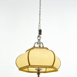 Pakabinamas Hillebrand-Leuchten šviestuvas odiniu gaubtu 45x45x131 cm