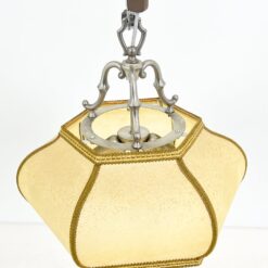 Pakabinamas Hillebrand-Leuchten šviestuvas odiniu gaubtu 45x45x131 cm