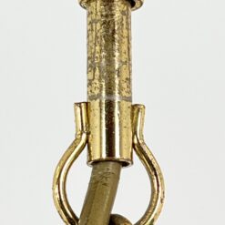 Aukso spalvos metalo pakabinamas sietynas su stiklo karoliukais 33x33x60 cm