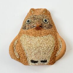 Sieninė pakabinama apuoko statula iš molio 4,5x9,5x10 cm