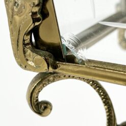 Pakabinamas žalvarinis žibintas 16x16x64 cm