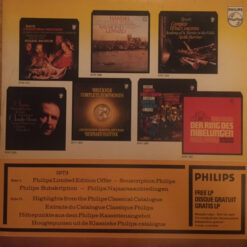 Various - 1973 - Philips Limited Edition Offer / Highlights From The Philips Classical Catalogue