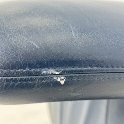 Vintažinis Leolux Echnaton odinis fotelis su pakoju 100x98x90 cm, 45 cm