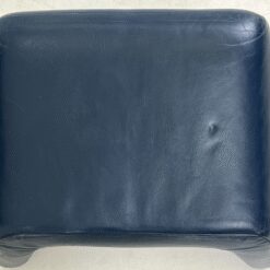 Vintažinis Leolux Echnaton odinis fotelis su pakoju 100x98x90 cm, 45 cm