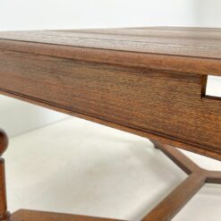 Ąžuolinis valgomojo stalas 95x127x77 cm