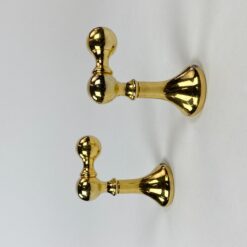 Žalvariniai sieniniai kabliukai 2 vnt. Komplektas 9,5x4x9 cm