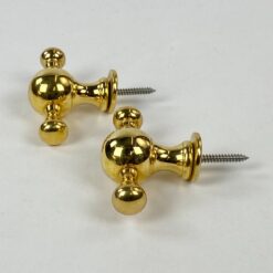 Žalvariniai sieniniai kabliukai 2 vnt. Komplektas 6x7x2,5 cm