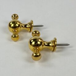 Žalvariniai sieniniai kabliukai 2 vnt. Komplektas 6x7x2,5 cm