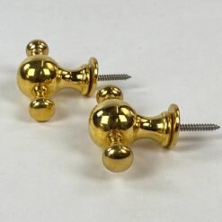 Žalvariniai sieniniai kabliukai 2 vnt. Komplektas 6x7x2,5 cm