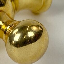 Žalvariniai sieniniai kabliukai 2 vnt. Komplektas 6x7x2,5 cm