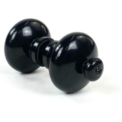 Dvipusė metalinė juodos spalvos durų rankena 11x5x5 cm