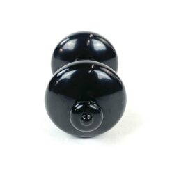 Dvipusė metalinė juodos spalvos durų rankena 11x5x5 cm