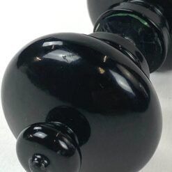 Dvipusė metalinė juodos spalvos durų rankena 11x5x5 cm