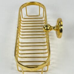 Žalvarinė, sieninė, pakabinama lentyna 13×27,5×8 cm