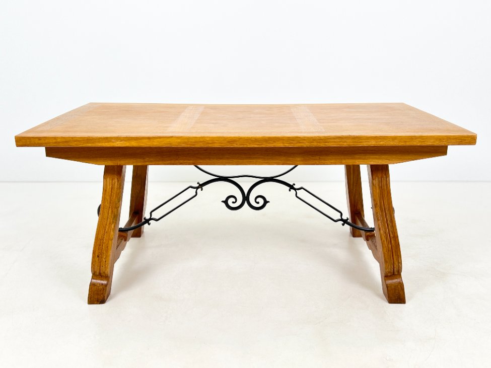 DP0277-stalai-2 Ąžuolinis išskleidžiamas valgomojo stalas 96×175+(2×59)x75,5 cm