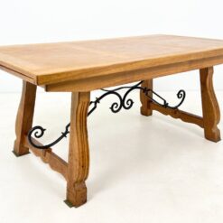 Ąžuolinis išskleidžiamas valgomojo stalas 96×175+(2×59)x75,5 cm