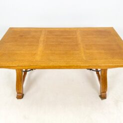 Ąžuolinis išskleidžiamas valgomojo stalas 96×175+(2×59)x75,5 cm