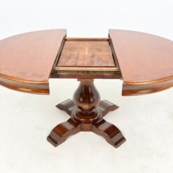 Apvalus išskleidžiamas valgomasis stalas 118×118(+40,5)x76 cm