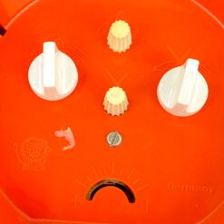 Vintažinis “Jerger Wecker Kugel” pastatomas laikrodis 8,5x11x10 cm