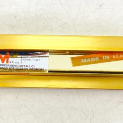 Žalvarinis kvadratinis staliukas su stiklu46,5×46,5×37,5 cm