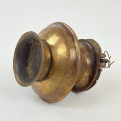 Žalvarinis senovinis aliejaus indas su snapeliu 10,5x8x9 cm