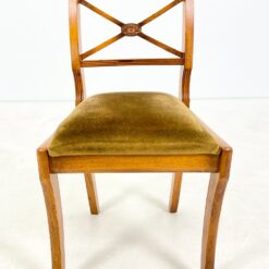 Riešutmedžio rėmo kėdė su gobelenu 42x49x84,5 cm, 50 cm