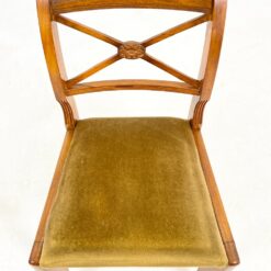 Riešutmedžio rėmo kėdė su gobelenu 42x49x84,5 cm, 50 cm