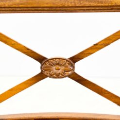 Riešutmedžio rėmo kėdė su gobelenu 42x49x84,5 cm, 50 cm