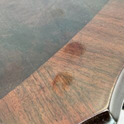 Raudonmedžio staliukas su dvejais stalčiukais 90x149x51,5 cm