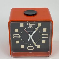 Vintažinis “Lumen J” stalinis laikrodis su žadintuvu 8,5x11x11,5 cm