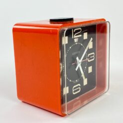 Vintažinis “Lumen J” stalinis laikrodis su žadintuvu 8,5x11x11,5 cm