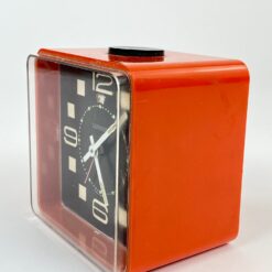 Vintažinis “Lumen J” stalinis laikrodis su žadintuvu 8,5x11x11,5 cm