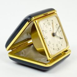 Vintažinis Junghans kišeninis laikrodis su žadintuvu 8×7,5×3,5 cm