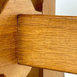 Ąžuolo masyvo valgomasis stalas 89,5x219x76 cm