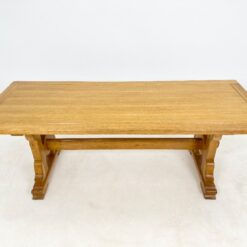 Ąžuolo masyvo valgomasis stalas 89,5x219x76 cm