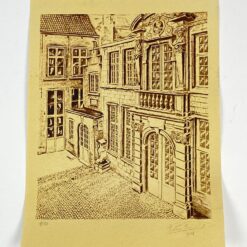 Architektūros grafikos darbas 1932 m. 24x32x0,1 cm