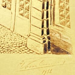 Architektūros grafikos darbas 1932 m. 24x32x0,1 cm