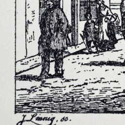 Grafikos darbas ant kartono “Rotušė” 26,5x39x0,1 cm