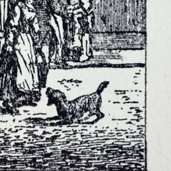 Grafikos darbas ant kartono “Rotušė” 26,5x39x0,1 cm