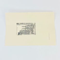 Grafikos darbas ant kartono “Rotušė” 26,5x39x0,1 cm